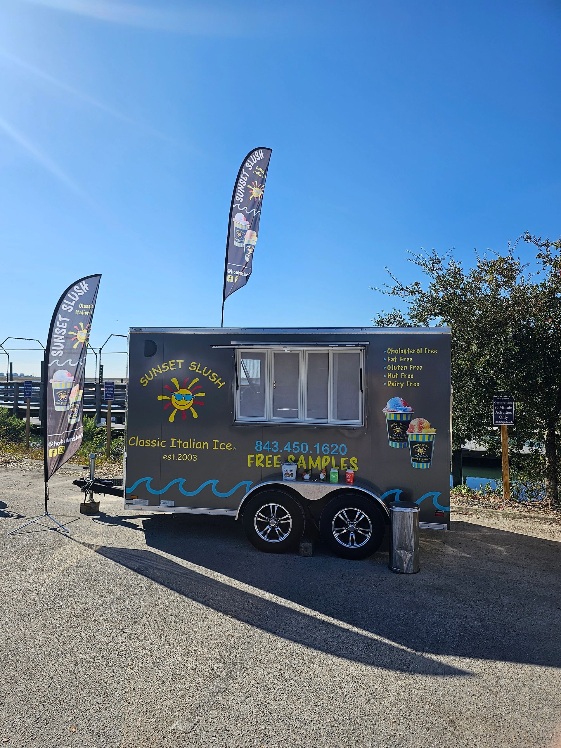Sunset Slush vendor tent at event